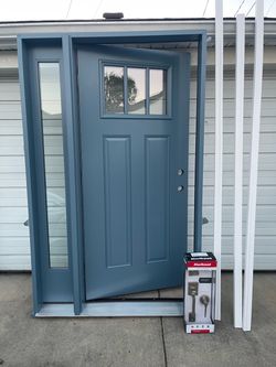 New Therma tru door fiberglass size w51 h81.3/4 left hand Inswing jam is 6.1/2 inch lock molding to $2150