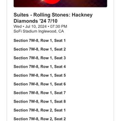 THE ROLLING STONES VIP SUITE TICKETS 