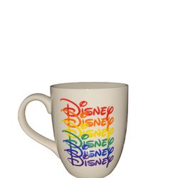 Ceramic Coffee Cup Mug Disney Mickey Mouse Rainbow 18 oz.