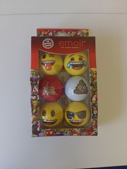 Emoji Golf Balls - 6 Pack - Novelty Fun