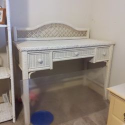 Wicker Desk