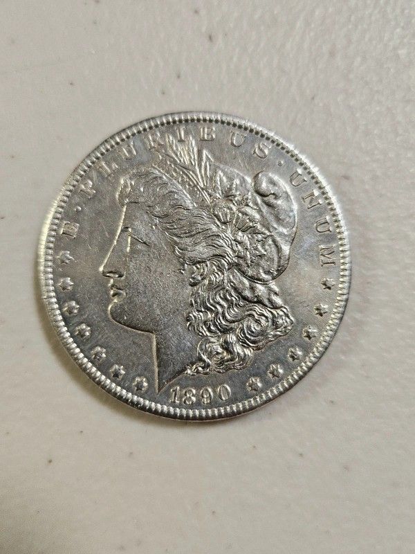 1890 CC Morgan Silver Dollar Cleaned