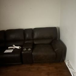Nice Brown Sectional Living Room Couch