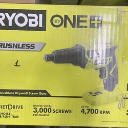 Ryobi one+ 18V Brushless Drywall Screw Gun(Tool Only)