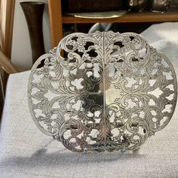 Vintage Expandable Silver-plated Trivet