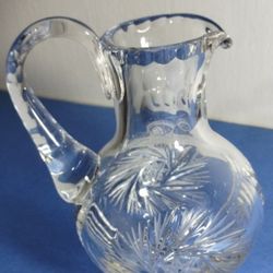 AMERICAN CUT CRYSTAL PITCHER 5"×3" - V50