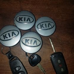 Kia Vehicles Remote,keys, & Center Hubcap 