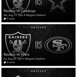 Las Vegas Raiders Season Tickets 