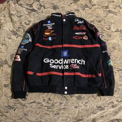 This is a vintage Chase Authentics Dale Sr. GM Goodwrench Service NASCAR jacket.