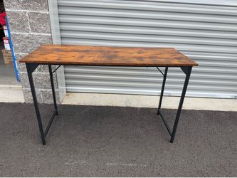 47” Rustic Wood Computer Desk – Modern Industrial Style