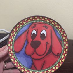 Vintage Clifford the Big Red Dog Kids Plate 