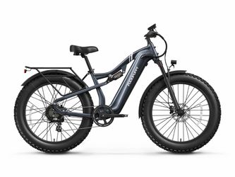 PuckiPuppy - Labrador Pro Ebike - Grey or Orange - 1350W Peak Motor, 20Ah Battery, Full Suspension