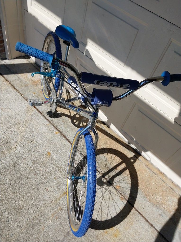 OLD SCHOOL BMX ELF 24”クロームフォーク　レア 1990 ELF Old School BMX Custom Bike Chrome / Purple | Alans BMX