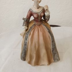 9" Tall Beautiful Lefton China hand painted elegant lady figurine