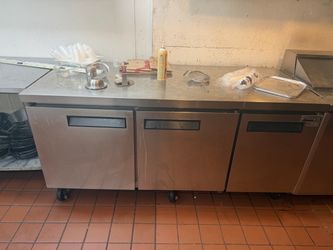 Dukers 3-Door Stainless Steel Undercounter Refrigerator