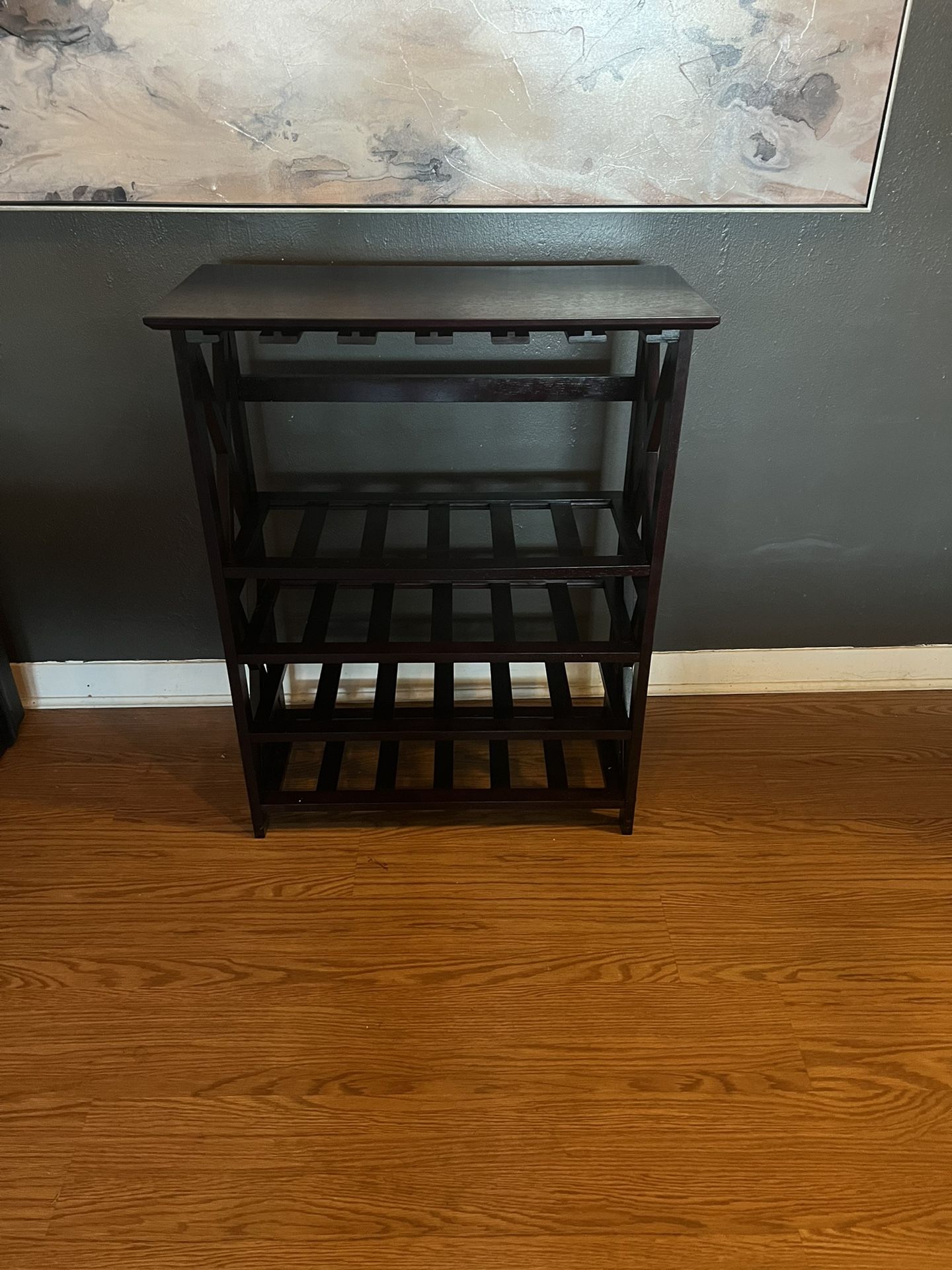 NEW Wine Rack with Glass Hanger