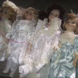 9 Vintage Dolls