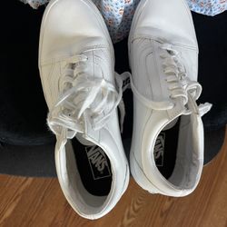 White Vans And Short Sleeve Shirt 