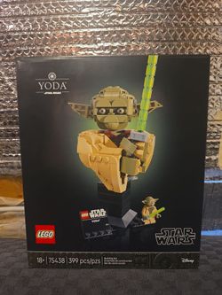 Yoda bust Lego set