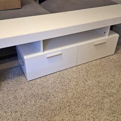 WHITE TV STANDS W/ Lights 💡 