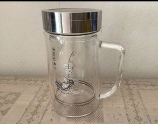 Glass Tea Mugs with strainer