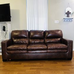 Italian Leather Couch For Sale