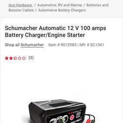 Schumacher Jump Starter and Battery Charger