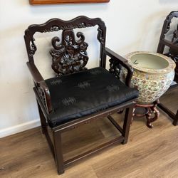 Beautiful carved rosewood chairs