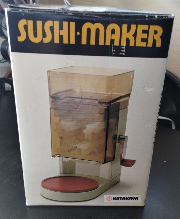 Vintage from the 1980s Hand-operated Sushi Maker With Box (Autec