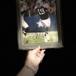 Framed NFL Certified Miles Austin Autographed Pic