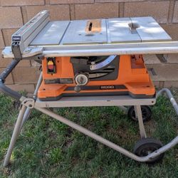 Ridgid 10 In. Table Saw 