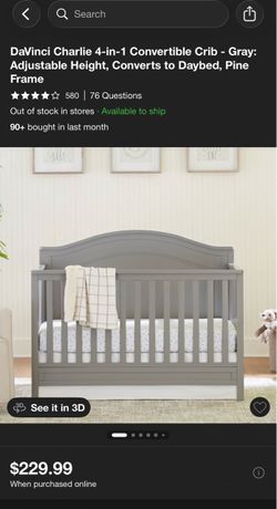 DaVinci Chloe Regency 4-1 Convertible Crib in Fog Grey
