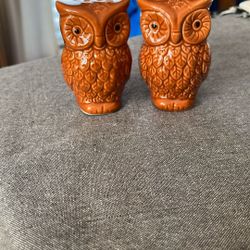 Owl Decorative Salt and Pepper Shakers (never Used)