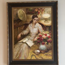 Beautiful framed artwork painting