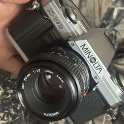 Variety Of Film And Digital Camera Gear