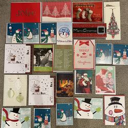 A Variety Of 25 wonderful quality Christmas  Cards! , I took a bunch Of Different Boxes and made Up  bundles! More info under description