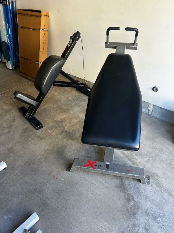 Gym Equipment AB Bench And Tricep Extension 