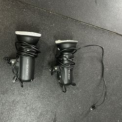 2 Godox SK-400 Strobe Lights