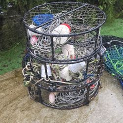 3 Used Commercial Crab Pots