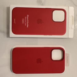 iPhone 12 Pro Max Apple Silicone Case Red
