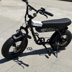 ESKUTE V101 Electric Bike for Adults & Teens 750W Peak 1500W, 28MPH, 48V 13Ah Battery, 16"x4.0" Fat Tire E-Bike, 7-Speed, Front Suspension, All-Terrai