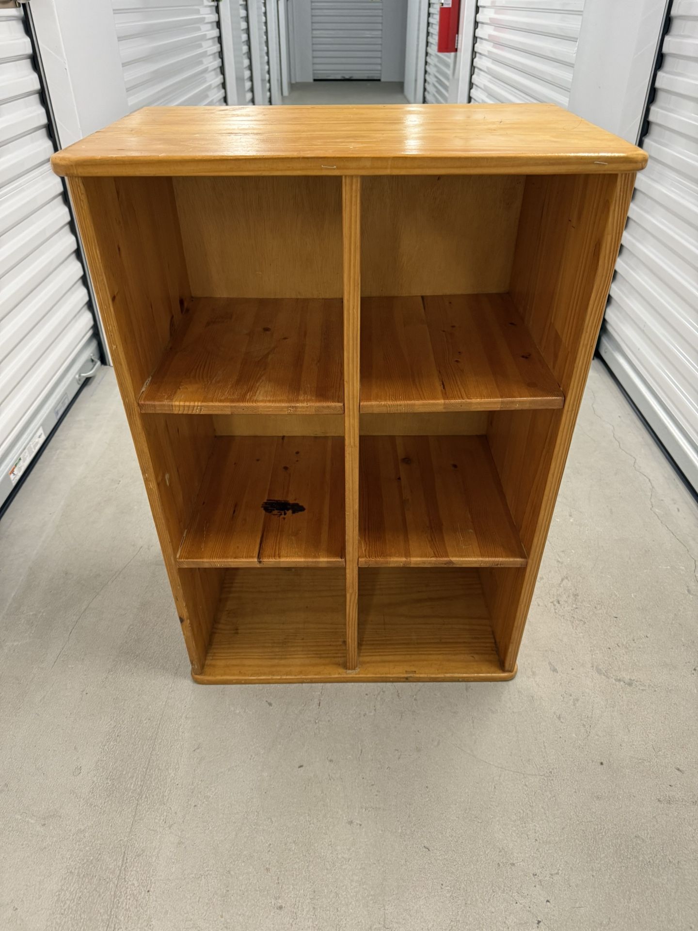 Solid Wood Six Cube Storage Unit (One Available)