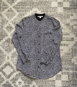 Diane Von Furstenberg Gilmore Blouse Top Size 10 Silk Blend