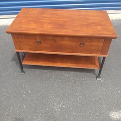 TV Stand, 2 Large Shelves For Storage 