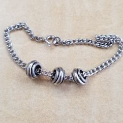 Bracelet With 3 Rondells 