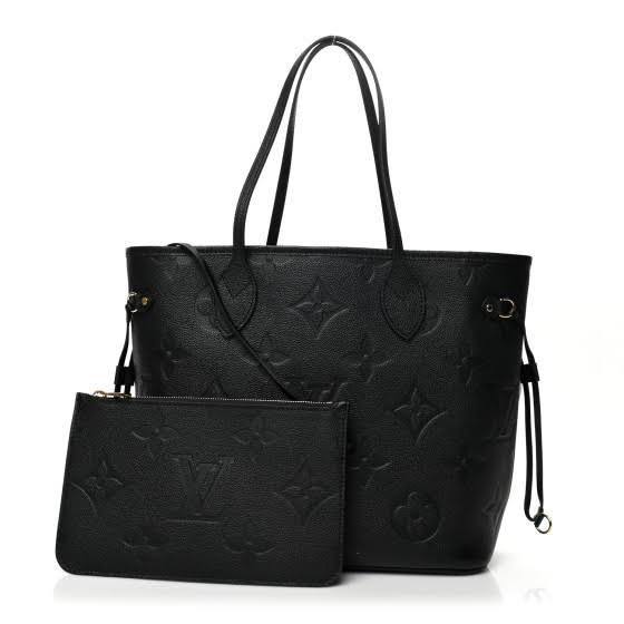 Louis Vuitton Black Neverfull tote and Wallet bag (NEW)