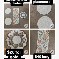 Brand New Variety Of High quality beaded table placemat view all photos for more details pickup Gaithersburg md20877