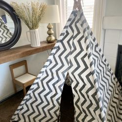 Discovery Kids Teepee Play Tent for Kids Wood Poles & Canvas