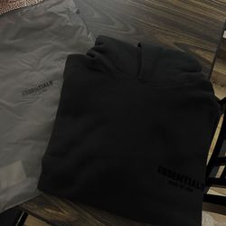 Black Essentials Hoodie