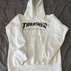 White thrasher hoodie